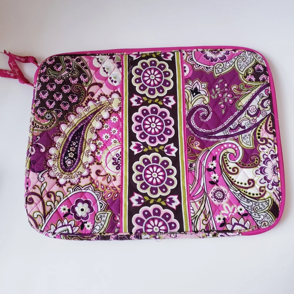 Vera Bradley Pink Paisley Print Laptop Case